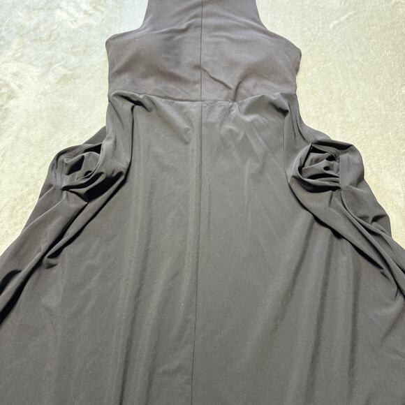 Athleta WINONA Midi Support Racerback Dress Black Sz M Petite Active Sleeveless - Picture 6 of 12